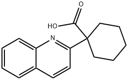 Cyclohexanecarboxylic acid, 1-(2-quinolinyl)-