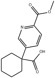 2-Pyridinecarboxylic acid, 5-(1-carboxycyclohexyl)-, 2-methyl ester