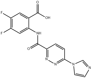 Benzoic acid, 4,5-difluoro-2-[[[6-(1H-imidazol-1-yl)-3-pyridazinyl]carbonyl]amino]-