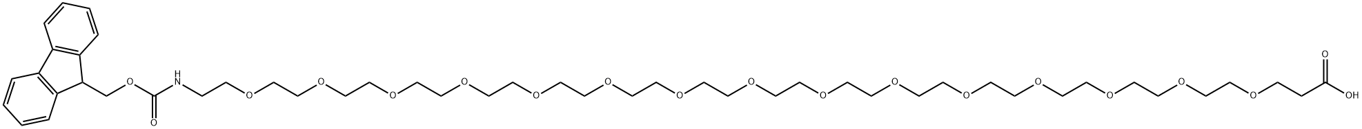 Fmoc-N-amido-PEG15-acid Structural