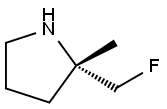 Pyrrolidine, 2-(fluoromethyl)-2-methyl-, (2S)- Structural