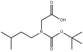 Glycine, N-[(1,1-dimethylethoxy)carbonyl]-N-(3-methylbutyl)- Structural