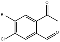 Benzaldehyde, 2-acetyl-4-bromo-5-chloro- Structural