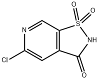 Isothiazolo[5,4-c]pyridin-3(2H)-one, 5-chloro-, 1,1-dioxide Structural
