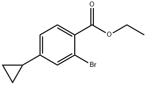 ethyl 2-bromo-4-cyclopropylbenzoate Structural