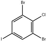 Benzene, 1,3-dibromo-2-chloro-5-iodo- Structural