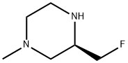 Piperazine, 3-(fluoromethyl)-1-methyl-, (3R)- Structural