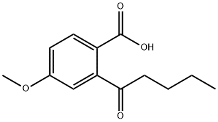Benzoic acid, 4-methoxy-2-(1-oxopentyl)- Structural