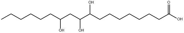 Octadecanoic acid, 9,10,12-trihydroxy- Structural