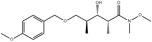 L-Arabinonamide, 2,4-dideoxy-N-methoxy-5-O-[(4-methoxyphenyl)methyl]-N,2,4-trimethyl- Structural