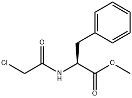 L-Phenylalanine, N-(2-chloroacetyl)-, methyl ester Structural