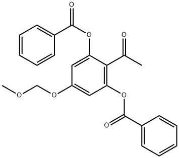 Ethanone, 1-[2,6-bis(benzoyloxy)-4-(methoxymethoxy)phenyl]- Structural