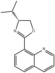 Quinoline, 8-[(4R)-4,5-dihydro-4-(1-methylethyl)-2-oxazolyl]- Structural
