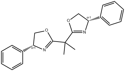 Oxazole, 2,2'-(1-methylethylidene)bis[4,5-dihydro-4-phenyl-, (4R,4'S)-rel- Structural