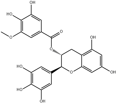 (-)-Gallocatechin 3-(3"-O-methyl)gallate Structural