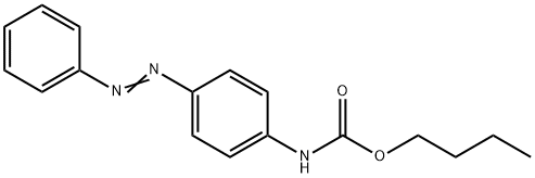 Carbamic acid, N-[4-(2-phenyldiazenyl)phenyl]-, butyl ester Structural