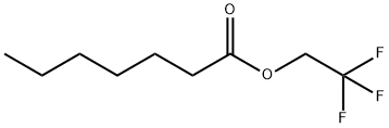 Heptanoic acid, 2,2,2-trifluoroethyl ester Structural