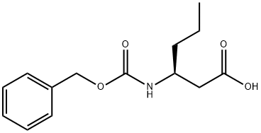 Hexanoic acid, 3-[[(phenylmethoxy)carbonyl]amino]-, (3S)- Structural