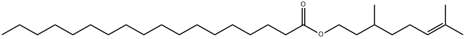 Octadecanoic acid, 3,7-dimethyl-6-octen-1-yl ester Structural