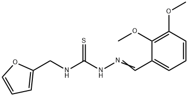 Hydrazinecarbothioamide, 2-[(2,3-dimethoxyphenyl)methylene]-N-(2-furanylmethyl)- Structural