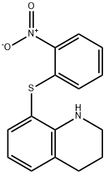 Quinoline, 1,2,3,4-tetrahydro-8-[(2-nitrophenyl)thio]- Structural
