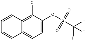 Methanesulfonic acid, 1,1,1-trifluoro-, 1-chloro-2-naphthalenyl ester Structural