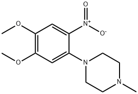 Piperazine, 1-(4,5-dimethoxy-2-nitrophenyl)-4-methyl- Structural