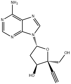 Adenosine, 2'-deoxy-4'-C-ethynyl- Structural