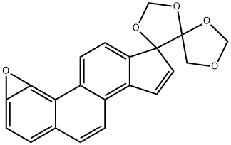 Dispiro[1,3-dioxolane-4,4'-[1,3]dioxolane-5',17''-[1,2]epoxy[17H]cyclopenta[a]phenanthrene] (8CI,9CI) Structural