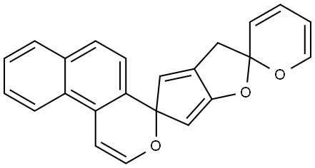 Dispiro[4H-naphtho[2,1-c]pyran-4,5'-[5H]cyclopenta[b]furan-2'(3'H),2''-[2H]pyran] (8CI,9CI) Structural