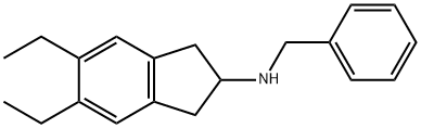 N-benzyl-5,6-diethyl-2,3-dihydro-1H-inden-2-amine Structural