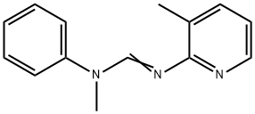 N-methyl-N-phenyl-N'-(2-(3-methylpyridine))formamidine Structural