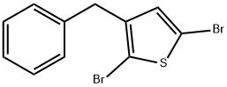 Thiophene, 2,5-dibromo-3-(phenylmethyl)- Structural