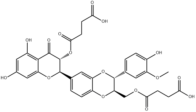 silybin dihemisuccinate Structural