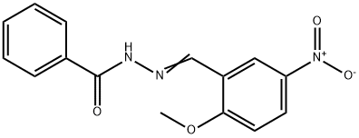 Benzoic acid, 2-[(2-methoxy-5-nitrophenyl)methylene]hydrazide Structural
