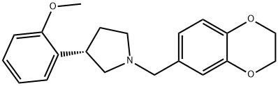 Pyrrolidine, 1-[(2,3-dihydro-1,4-benzodioxin-6-yl)methyl]-3-(2-methoxyphenyl)-, (3S)- Structural