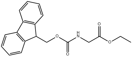 Glycine, N-[(9H-fluoren-9-ylmethoxy)carbonyl]-, ethyl ester Structural