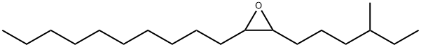 Oxirane, 2-decyl-3-(4-methylhexyl)- Structural