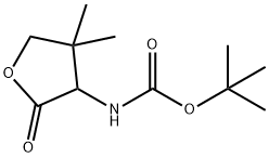 tert-butyl N-(4,4-dimethyl-2-oxooxolan-3-yl)carbamate Structural