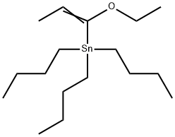Stannane, tributyl(1-ethoxy-1-propen-1-yl)- Structural