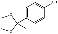 Phenol, 4-(2-methyl-1,3-dioxolan-2-yl)- Structural