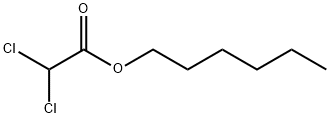 Acetic acid, 2,2-dichloro-, hexyl ester Structural