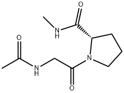 L-Prolinamide, N-acetylglycyl-N-methyl- Structural