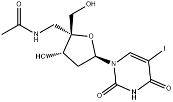 Uridine, 4'-C-[(acetylamino)methyl]-2'-deoxy-5-iodo- (9CI) Structural