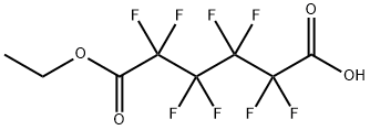 Hexanedioic acid, 2,2,3,3,4,4,5,5-octafluoro-, 1-ethyl ester Structural