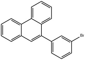Phenanthrene, 9-(3-bromophenyl)- Structural