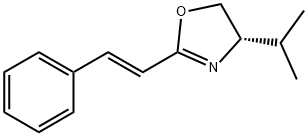 Oxazole, 4,5-dihydro-4-(1-methylethyl)-2-[(1E)-2-phenylethenyl]-, (4S)- Structural