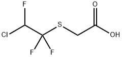 Acetic acid, 2-[(2-chloro-1,1,2-trifluoroethyl)thio]- Structural