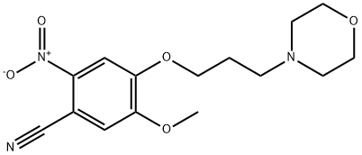 Benzonitrile, 5-methoxy-4-[3-(4-morpholinyl)propoxy]-2-nitro-