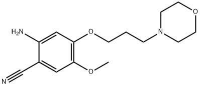 Benzonitrile, 2-amino-5-methoxy-4-[3-(4-morpholinyl)propoxy]- Structural